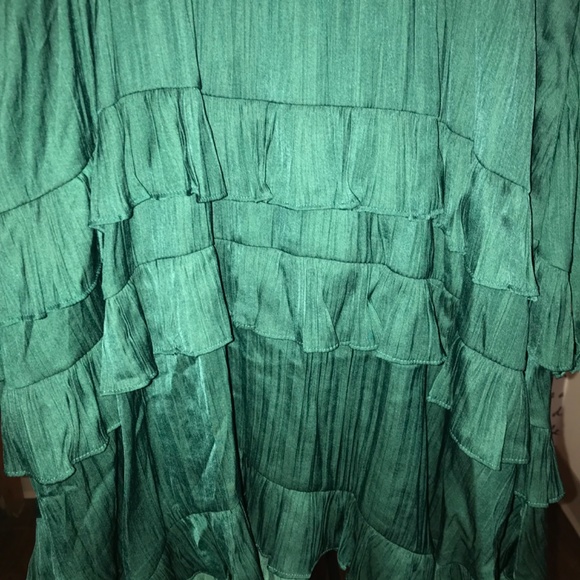 Anthropologie Teal Long Sleeve Dress - Picture 4 of 7